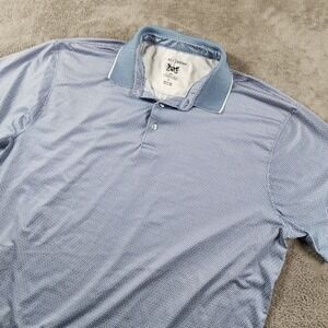 Hickey Freeman Golf Polo Mens Size XL Geometric Print Short Sleeve Wicking